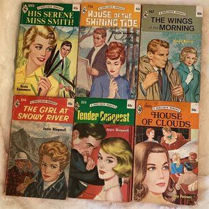 6 Vintage Harlequin Romance 1959-1971